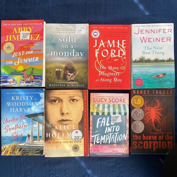 Popular Booktok Book Bundle of 8 Just for the Summer, The Many Daughters of Afon - Picture 1 of 14
